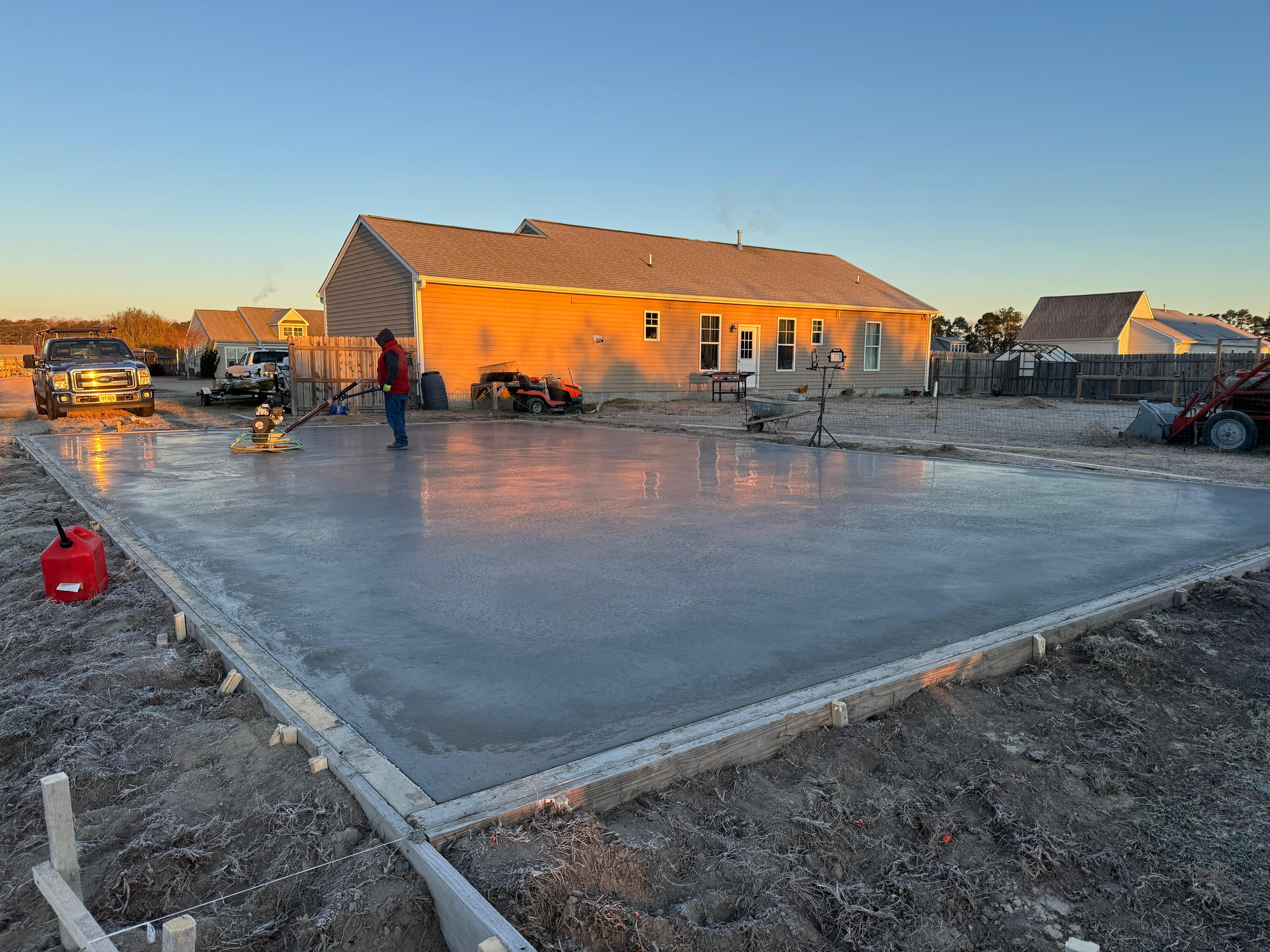 Concrete for metal constructions and commercial projects